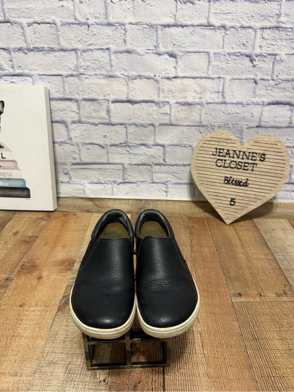 Birkenstock Oswego Black Natural Leather shoes Regular Width 39 8-8.5 - Picture 5 of 10